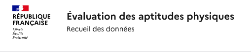 Icone de l'application de saisie des test aptitudes physiques.